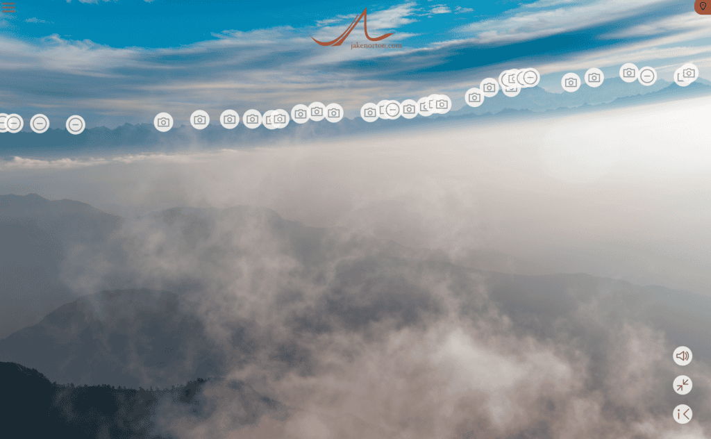 Distant peaks near Kangchenjunga - some named, some not; some climbed, some not; lots of information learned and shared! Taken from the summit of Silichong Peak.